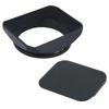 Haoge 62mm Square Metal Mount Lens Hood Shade with Cap for Carl and Other 62mm Filter Thread Lenses Screw-in Canon, Nikon, Sony, Leica, Leitz, Zeiss,
