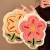 Flower Shape Hand Towel Super Absorbent Cleaning Cloth Bathroom Kitchen Hanging Hand Wipe Thicken Handkerchief Dishcloth