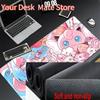 Kawaii Pink Keyboard Rug PC Japan Anime Gamer Cabinet Mouse Pad PpokemonS Jjigglypuff Mousepad Laptop Desk Mat For Girl Gift