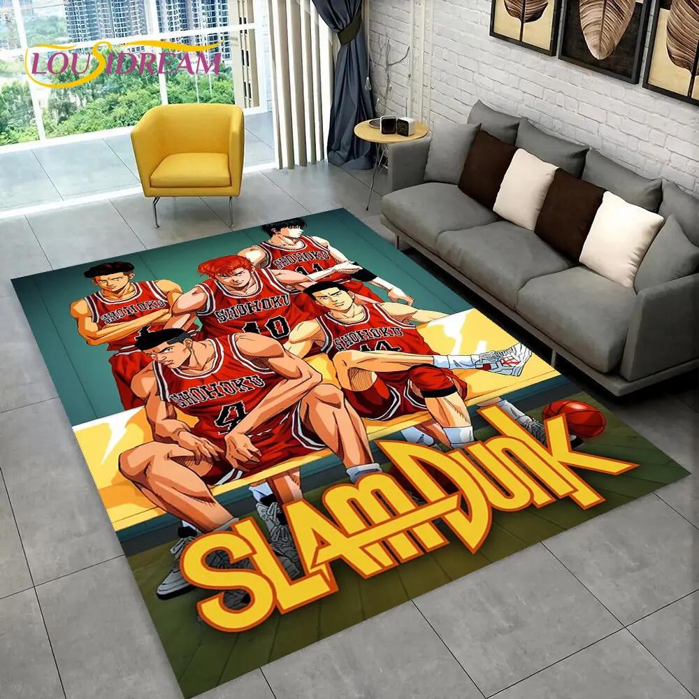 Slam Dunk Япония Аниме Мультфильм Коврик, Коврик для гостиной Спальня Диван Коврик Украшение, Дети играют Нескользящий напольный коврик