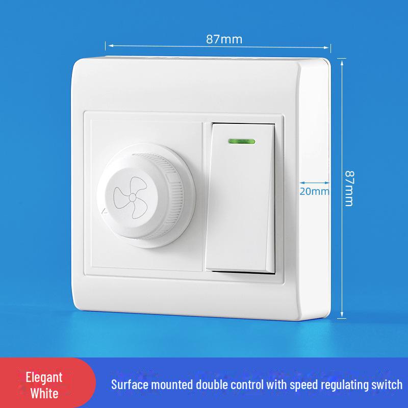 Скрытая панель управления скоростью потолочного вентилятора - бесступенчатый переключатель регулятора