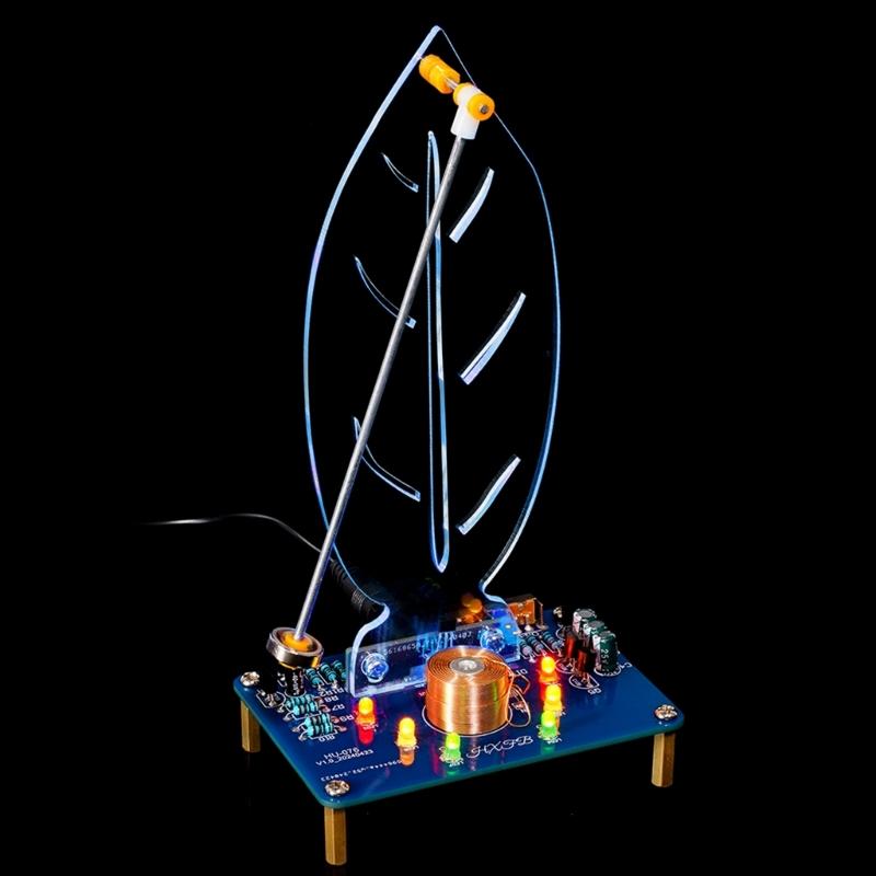 Magnetic Electromagnetic Swing Science Kit DIYer Swaying Pendulum with LED Light Electronic Oscillator Soldering Project