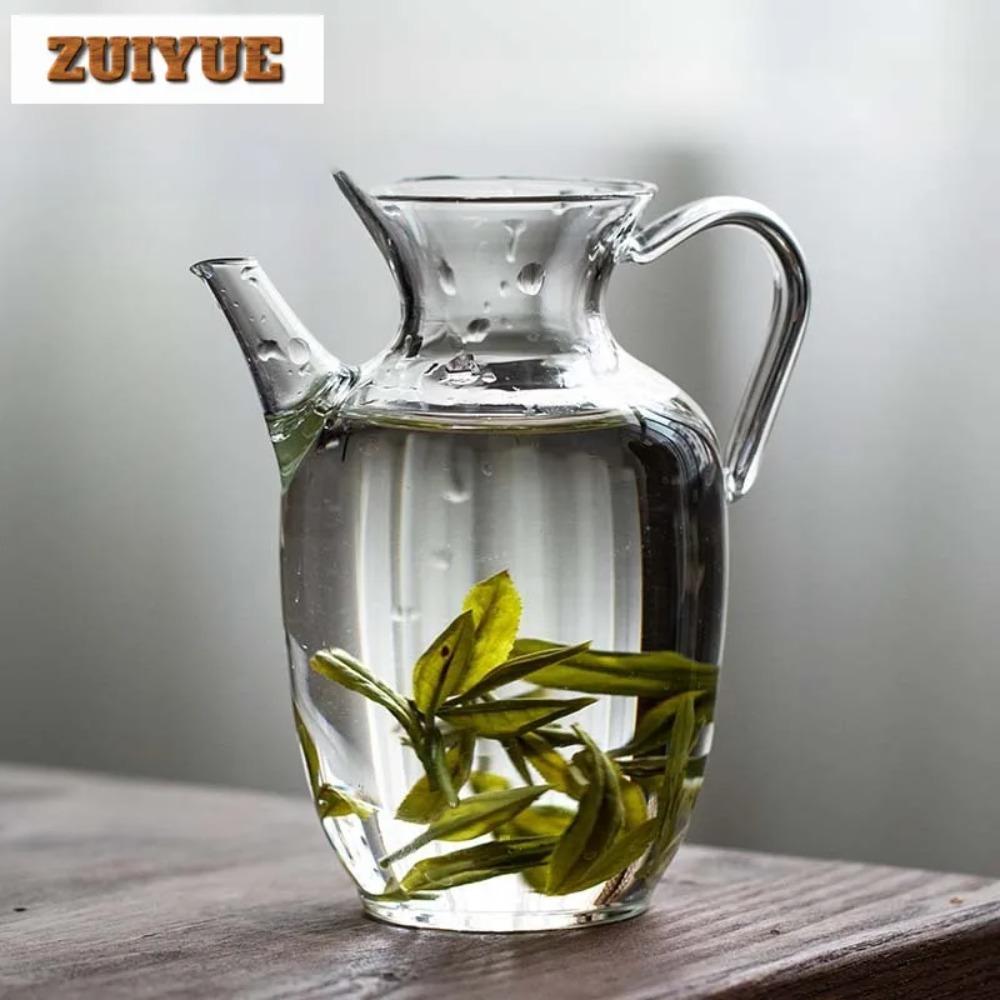 Imitation Song Glass Teapot Transparent Brewing Green Teapot Tea Set Small Tea Cold Kettle Tea Maker Tool Household Single Pot
