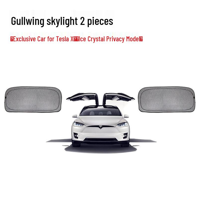 Солнцезащитный козырек Frost Crystal для Tesla Model X с распашными дверями и передним люком