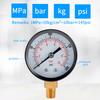 TS-Z52 0-200 PSI/0-14 Bar Range Gas Pressure Gauge Stainless Steel Dual Scale Multipurpose Oil Water Pressure Gauge