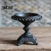 Candle Holders Set Heavy Duty Cast Iron Holder, Retro Candlestick Holders, Handcrafted Outdoor Tealight Holder Metal Pillar Stand for Dinner