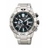 Часы для дайверов Citizen Promaster, Водонепроницаемые, Питание от света, Eco-Drive, Радиоконтроль, Морская серия, Diver 200M, Черные, AS7141-60E, Мужские, Серебристые