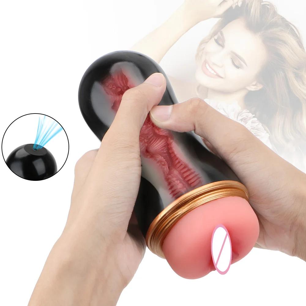 Male Masturbator Cup Vaginal For Men 18 Sexy Toys Penis Pump Glans Sucking Sex Toy Adult Vagina Real Pussy Erotic Products