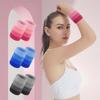 2pcs/pair Elastic Tennis Wristband Polyester Fitness Wrist Brace Exercise Necessities