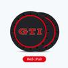 2026 Hot VOLKSWAGEN 2pcs Car Cup Pad Silicone Water Coaster Drink Cup Non-slip Mat For Volkswagen VW GTI Tiguan Passat B5 B6 B7 zf4