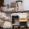Cat Travel Carrier Bag Transport Portable with Wheel for Small Dogs Cats