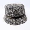 Б/у [Новый] Панама-ведро LOEWE Anagram Жаккард и Телячья кожа Темно-синий Черный Мужская Женская