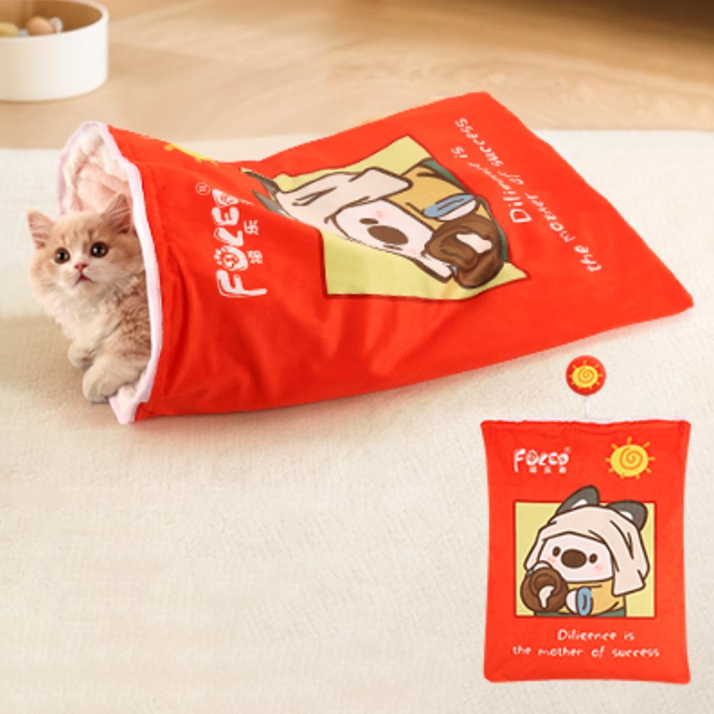 Хэллоуин Гурман Дизайн Узоров Кошачий Туннель Игрушка, Подарок на День Рождения Кошки, Складная Интерактивная Кошачья Сумка-Дрель Игрушка для Питомца