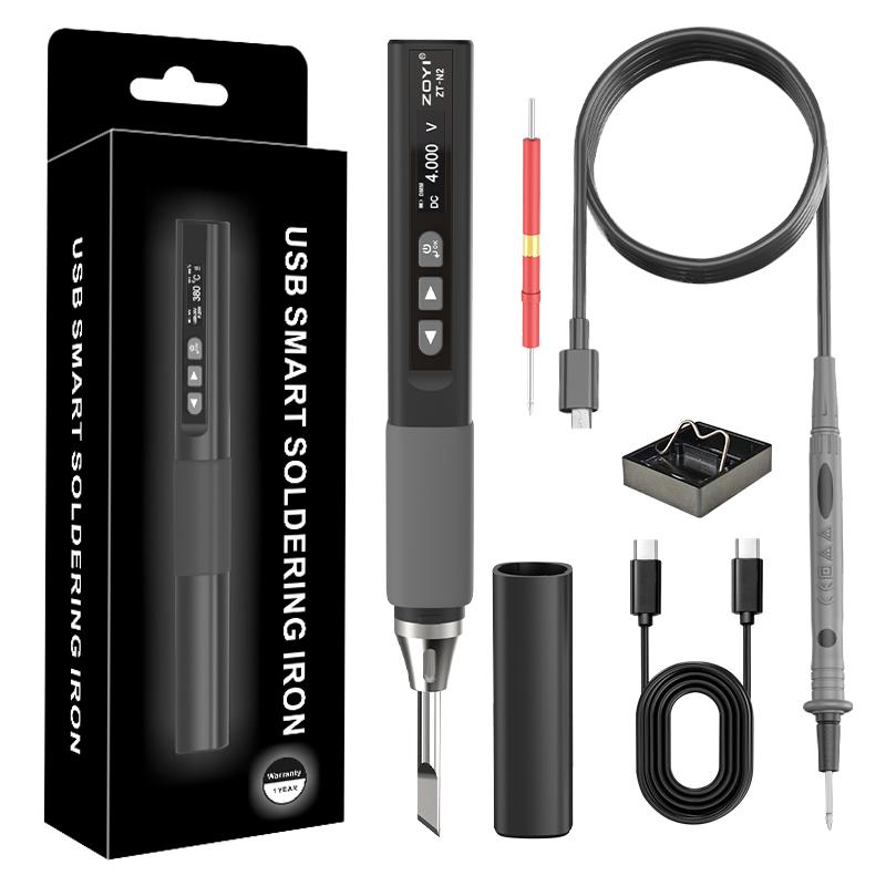 Умный паяльник Электрик Портативный Постоянная температура Регулируемая сварочная ручка Домашнее обслуживание Сварка 96 Вт/65 Вт ZT-N1/N2