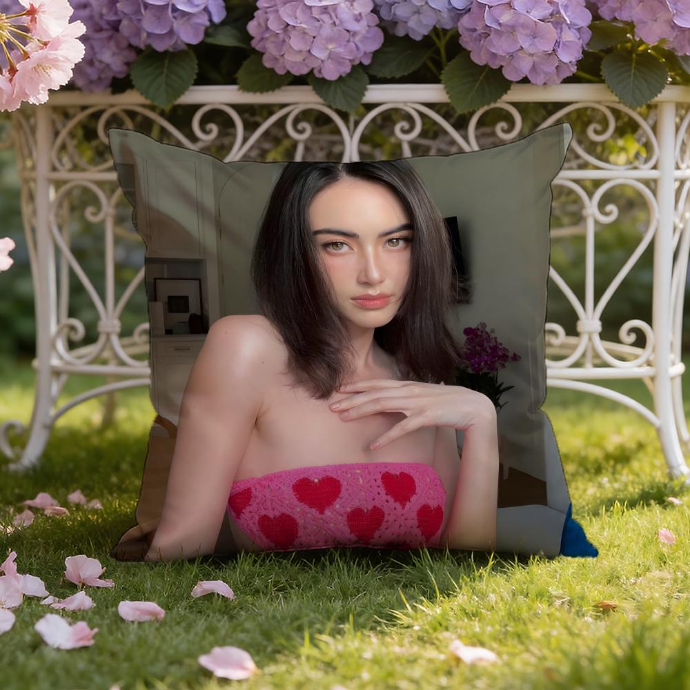 Тайская актриса D-Давика Хорне Наволочка-подушка для дома и автомобиля Двухсторонний чехол для подушки: Двусторонняя конструкция для максимального комфорта