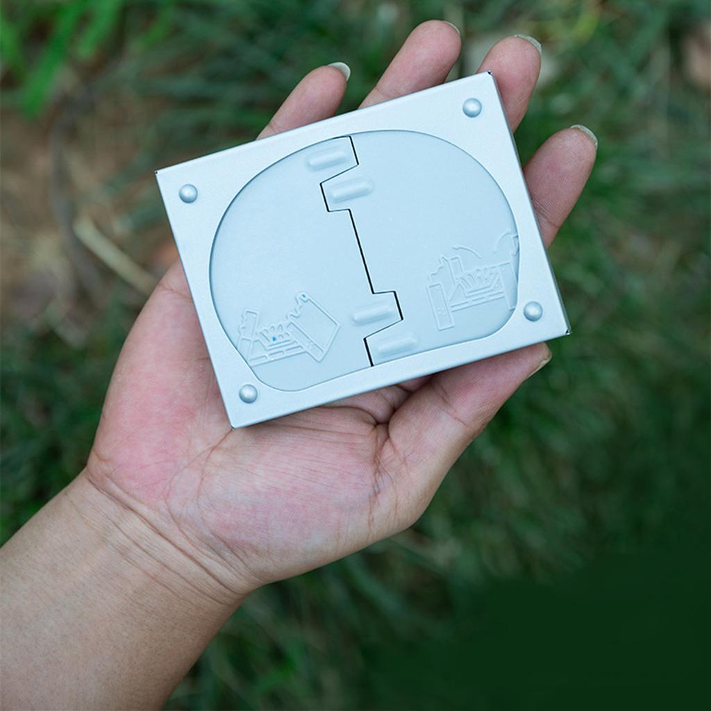 Печь на твердом топливе с ветрозащитным экраном, складная печь на твердом топливе, утолщенная походная печь для походов, кемпинга, барбекю, пикников