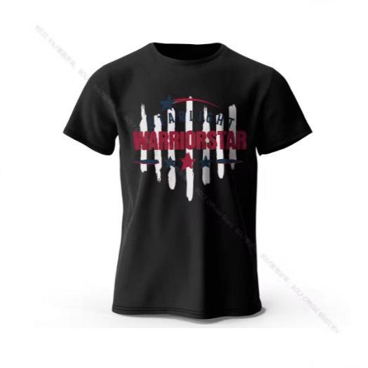Men's Starlight Warrior Print T-Shirt Oversized Graphic T-Shirt Summer Top