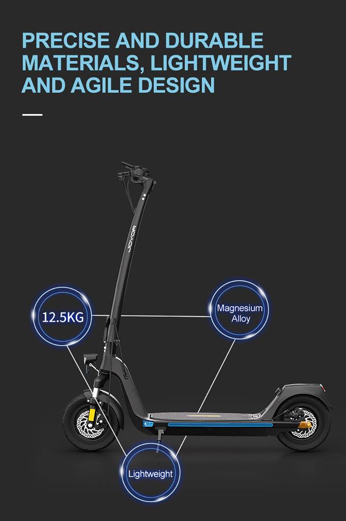 JOYOR C10 Electric Scooter, 500W Motor, 48V 10.4Ah Battery, 10 Inch Tire, 45km/h Max Speed, 30-50km Range, 120kg Max Load, Front and Rear Disc Brake
