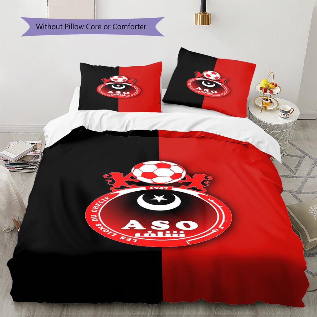 Aso Chlef Pattern Bedding Set Quilt Cover Pillowcase Home Decor Gift (1 * duvet cover + 2 * pillowcase, without core)