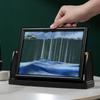 Домашний декор Стекло Зыбучий песок Картина Вращающийся 3D Песчаный пейзаж в движении Движущийся песок Художественная картина