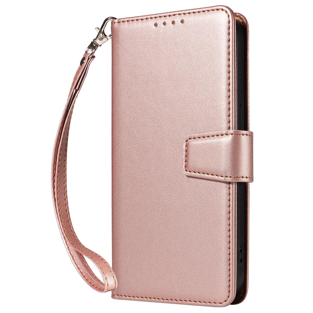 For Xiaomi Poco X7 Pro 5G/Redmi Turbo 4 5G Case RFID Blocking Leather Wallet Flip Phone Cover with Wrist Strap