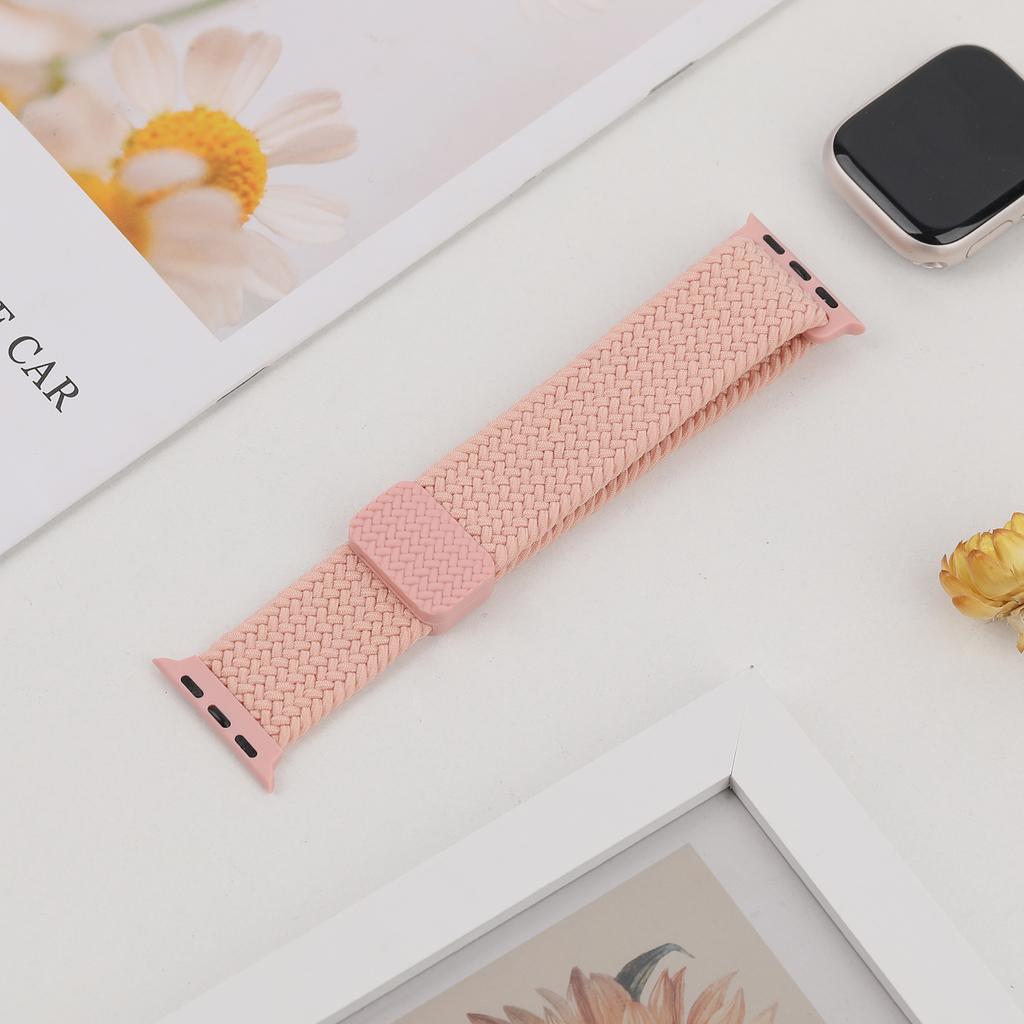 Ремешки Для Apple Watch Браслет 40мм 44мм 45мм 41мм 42 46мм 49мм Магнитный Плетеный Браслет ремешок iWatch Серия 10 se 7 8 9 Ultra 2