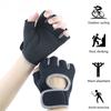 1Pair Men Fitness Heavyweight Training Half Finger Gloves Non-Slip Breathable Wrist Support Bodybuilding Weightlifting Sports