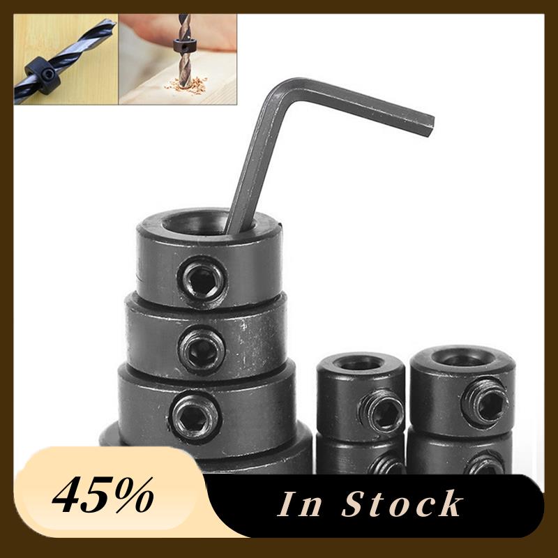 A60zprecision Drilling Tool Accessories: Drill Stop Bit Collar Set 3-16Mm With Hex Wrenchmay