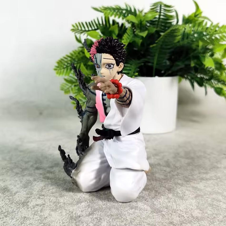 13cm New Demon Slayer Akaza Hakuji Anime Figure Model Doll Action Figurine Pvc Decoration Peripheral Desktop Ornament Toy Kid Friendly Entertaining