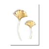 Abstract Plant Flower Wall Art Luxurious Golden Ginkgo Maple Leaves Poster Prints Home Living Room Wall Decor Picture No Frame