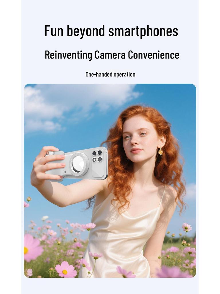 K02 Magnetic Bluetooth Shutter Remote P135 Selfie Stick for TikTok, Vlog, Video, and Live Streaming