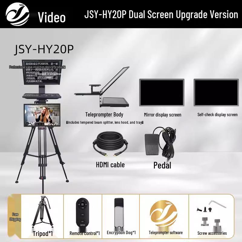 JSY-HY20 Хост для DSLR-камеры для прямых трансляций и видеозакадрового озвучивания с 20-дюймовым планшетом