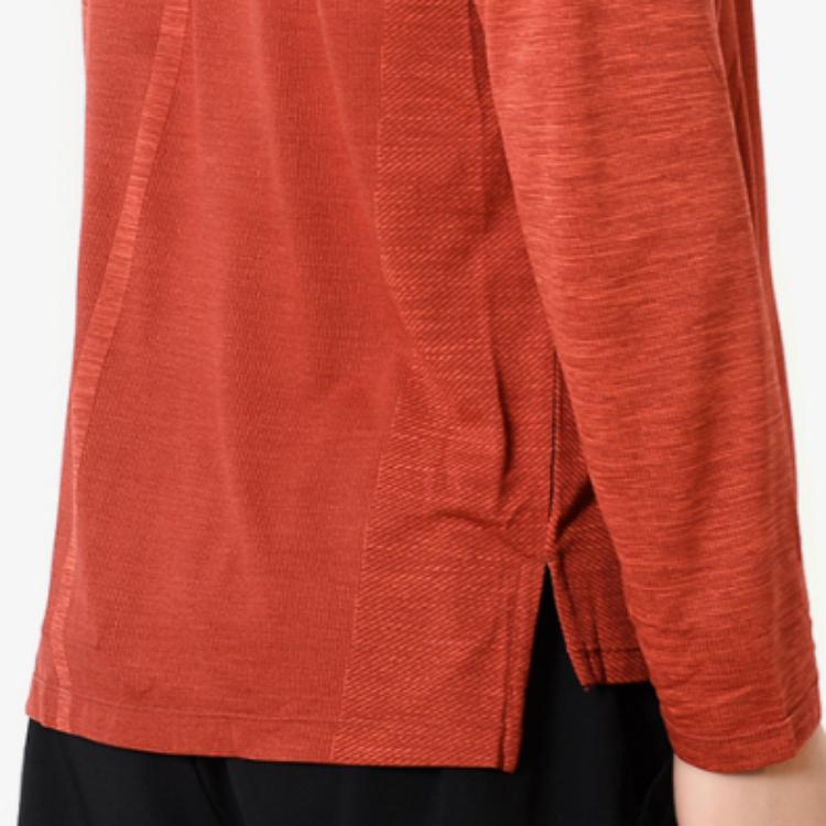 Nike T Shirts Men's Orange Crew Neck Moderate Straight Fit 891425-634