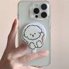 Korean Cute Cookie  Dog Rabbit  For Magsafe Magnetic Phone Griptok Grip Tok  Stand For iPhone Foldable Wireless Charging Holder