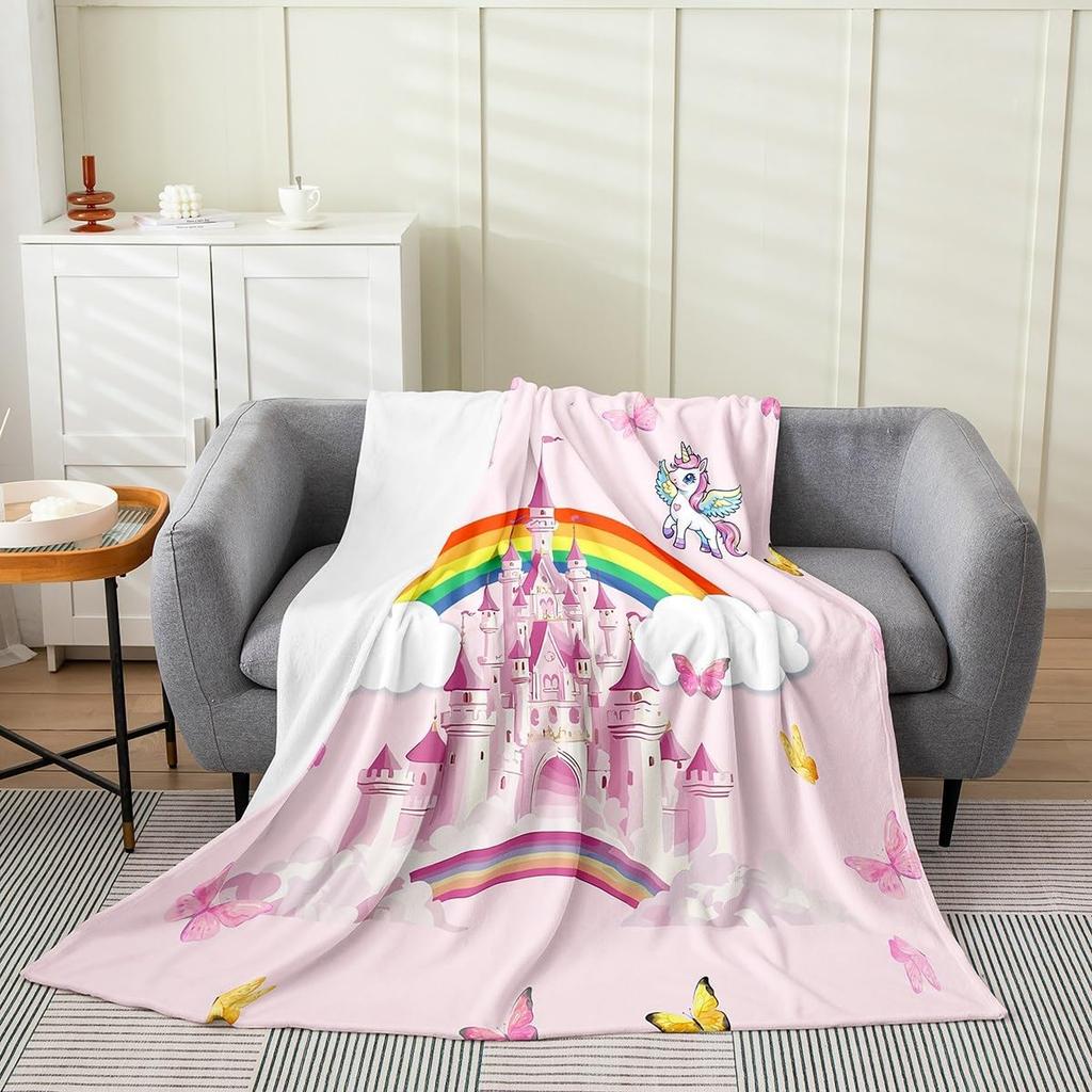 Gnome Sunflower Fleece Throw Blanket Queen Inch Dwarf Polka Dots Flannel Blanket for Men Women Cute Cartoon Yellow Farmhouse