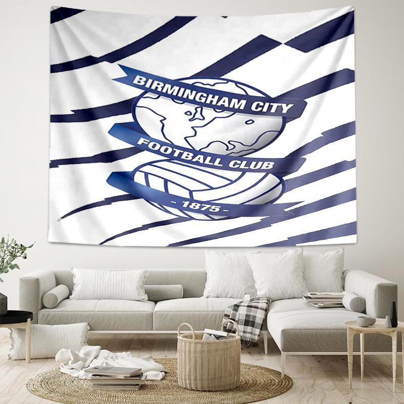 1pc BIRMINGHAM CITY LOGO Tapestry, Living Room, Bedroom, Office, Party Decor, Ideal Festive Gift