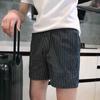 Новая летняя модная трендовая мужская повседневная спортивная модель с высокой талией, облегающего кроя, с принтом в полоску, оверсайз, универсальные простые супершорты