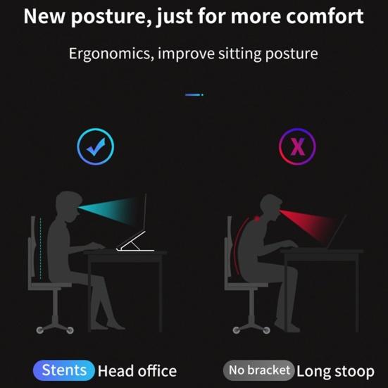 Подставка-подставка для ноутбука из алюминиевого сплава с увеличением высоты, стойка для отвода тепла