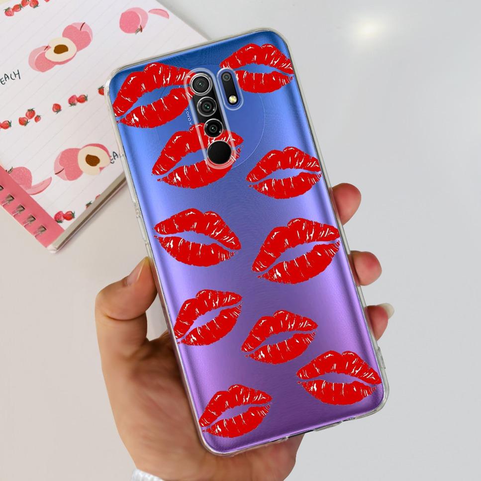 New For Xiaomi Redmi 9 Case Cute Cat Luxury Flower TPU Soft Silicone Clear Cover For Xiaomi Redmi 9 9A 9a 6.53"Bumper Phone Case