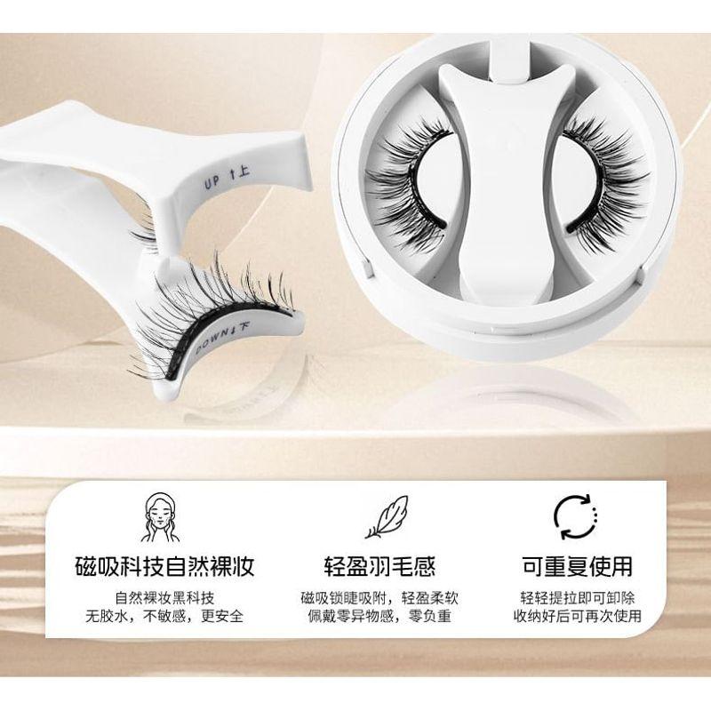 Миуми - Набор: Натуральные магнитные накладные ресницы с перекрещиванием + Аппликатор