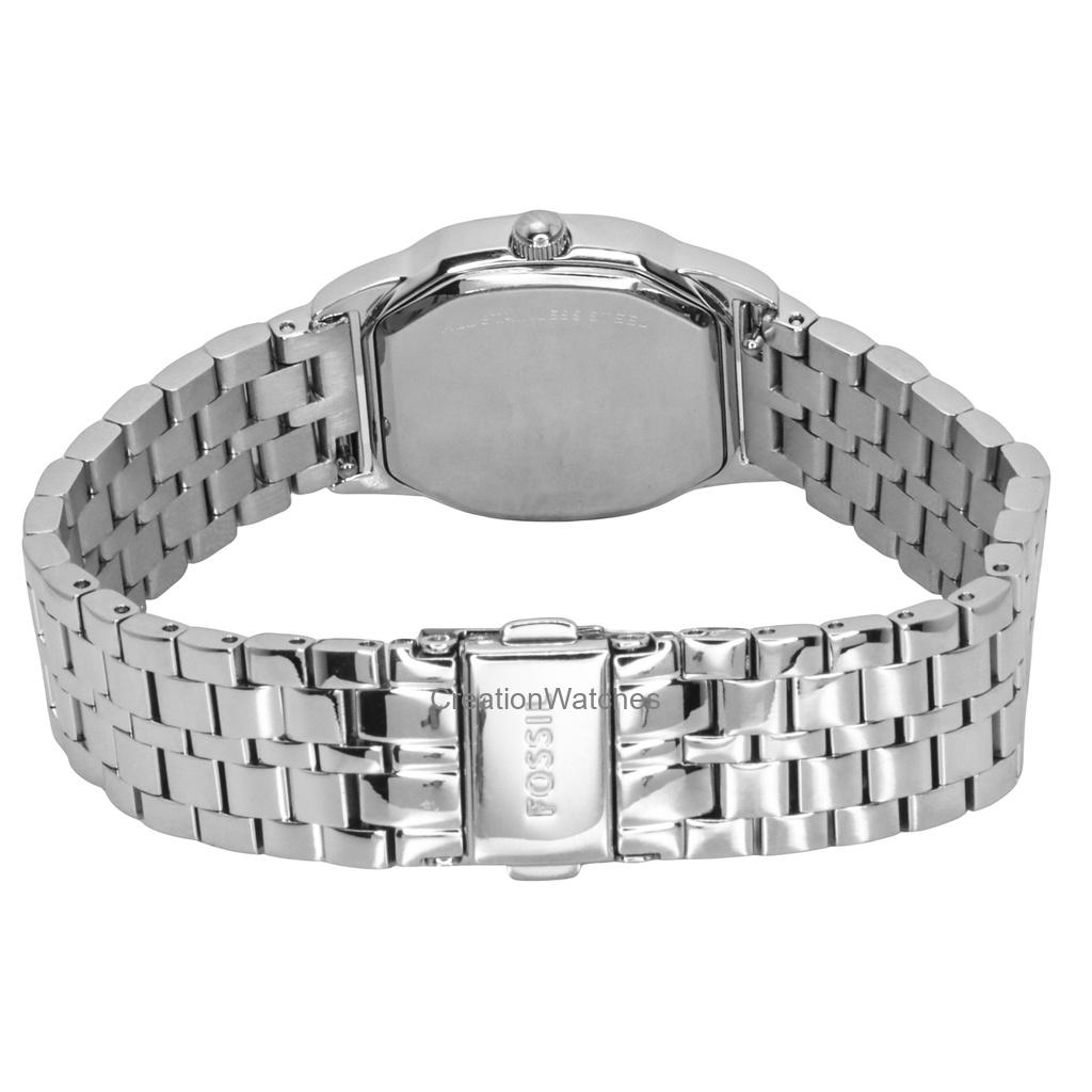 Fossil Женские кварцевые часы Harlow ES5363 из нержавеющей стали с кремовым циферблатом