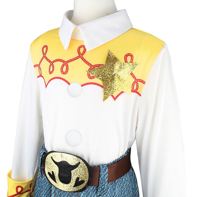 Kids Girls Jessie Long Sleeves Top Trousers Sets Role Play Outfit Halloween Cosplay Costumes