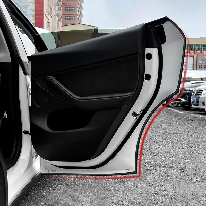 Для Tesla Model Y 2021 2022 2023 2024 2025 Защитная кромка дверного уплотнителя для автомобиля, защитные ленты для автомобильных багажников