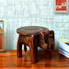 Wooden Elephant Stool Showpiece Decorative Items Figurine Home Decoration Living Room Decor