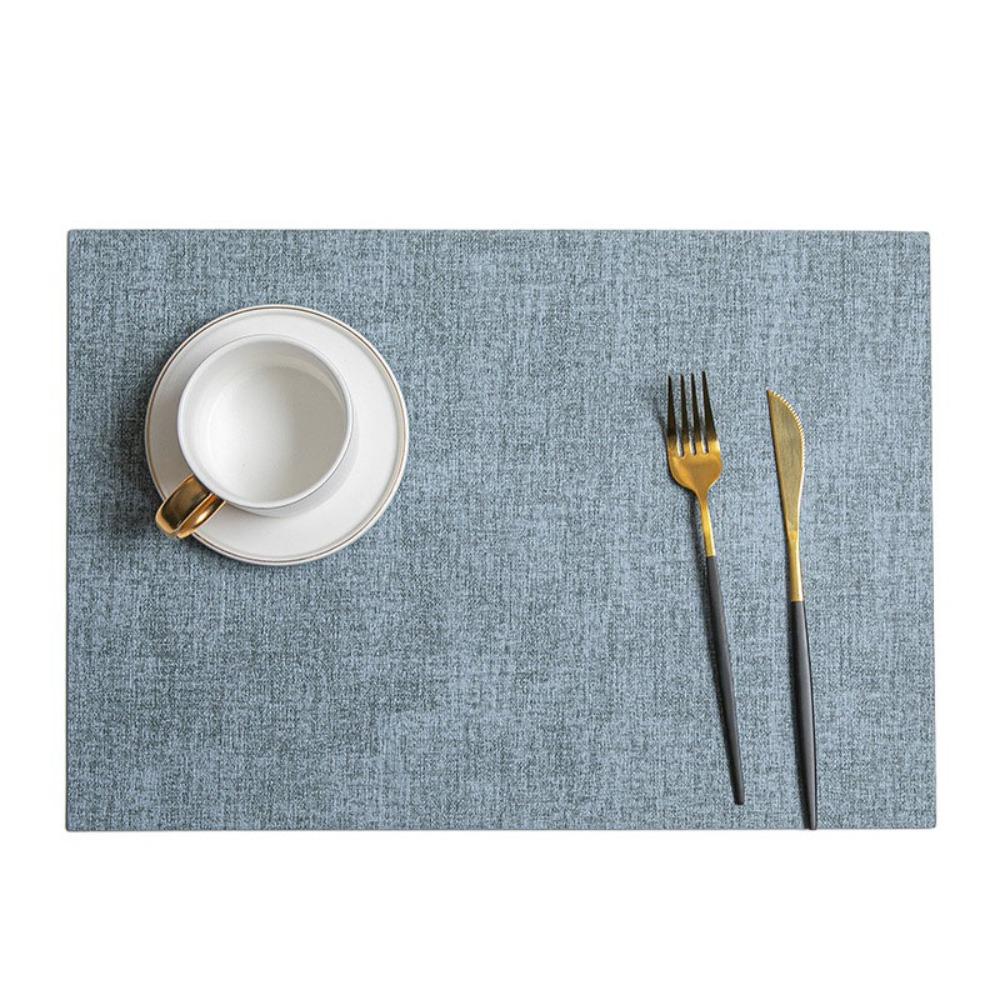 4pcs Nordic Style Tableware Mat Rectangular Dish Mat Kitchen Supplies Placemat Restaurant