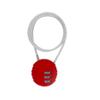 3 Digit Code Lock Extended Wire Rope Combination Lock Password Motorcycle Helmet Metal Keyed Padlock Travel Anti-Theft Locks 4