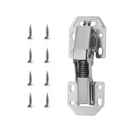 Петли для кухонных шкафов, нержавеющие, устойчивые к коррозии, многоцелевые, без предварительного сверления, сверхпрочные, с мягким закрыванием, скрытые петли