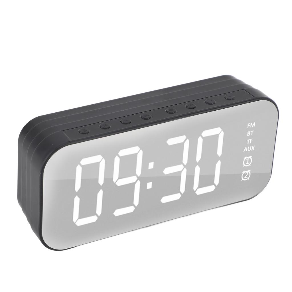 Bluetooth-колонка Будильник Ретро Маленький Многофункциональный Настольный Сабвуфер Зеркало Цифровые часы для