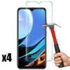 Tempered Glass Screen Protector - Redmi - 9T - Pack of 4 - Shockproof - Transparent