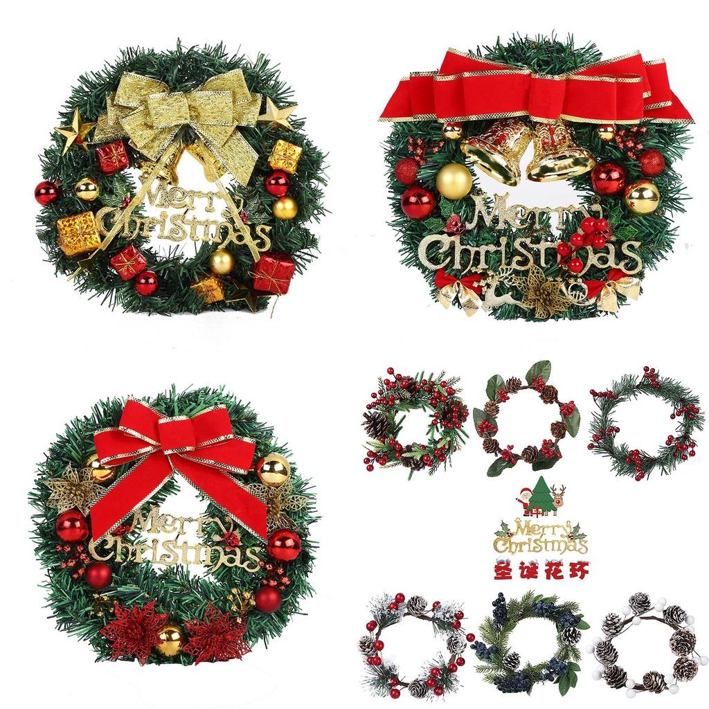 Handmade Pvc Wreath For Christmas Tree Decoration Festive Door Hanging And Window Prop